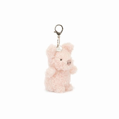 Jellycat Little Pig Bag Charm Australia | 407528SZM